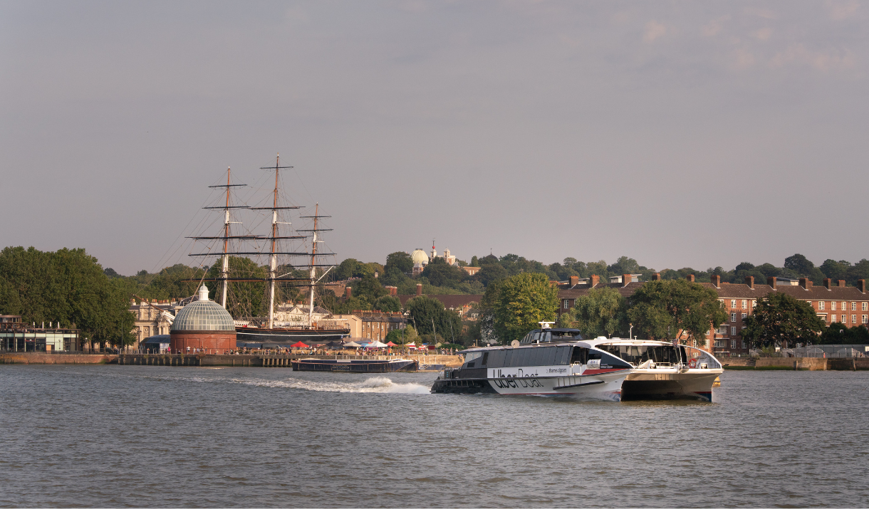 Uber Boat by Thames Clippers in Greenwich